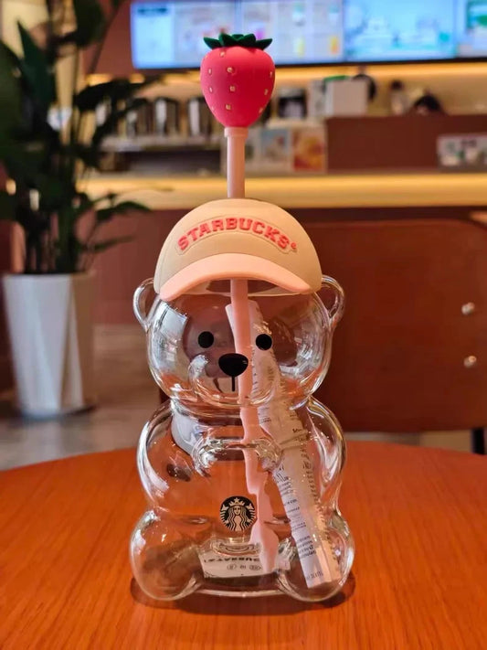 Limited Edition Pink Bearista Glass Cup